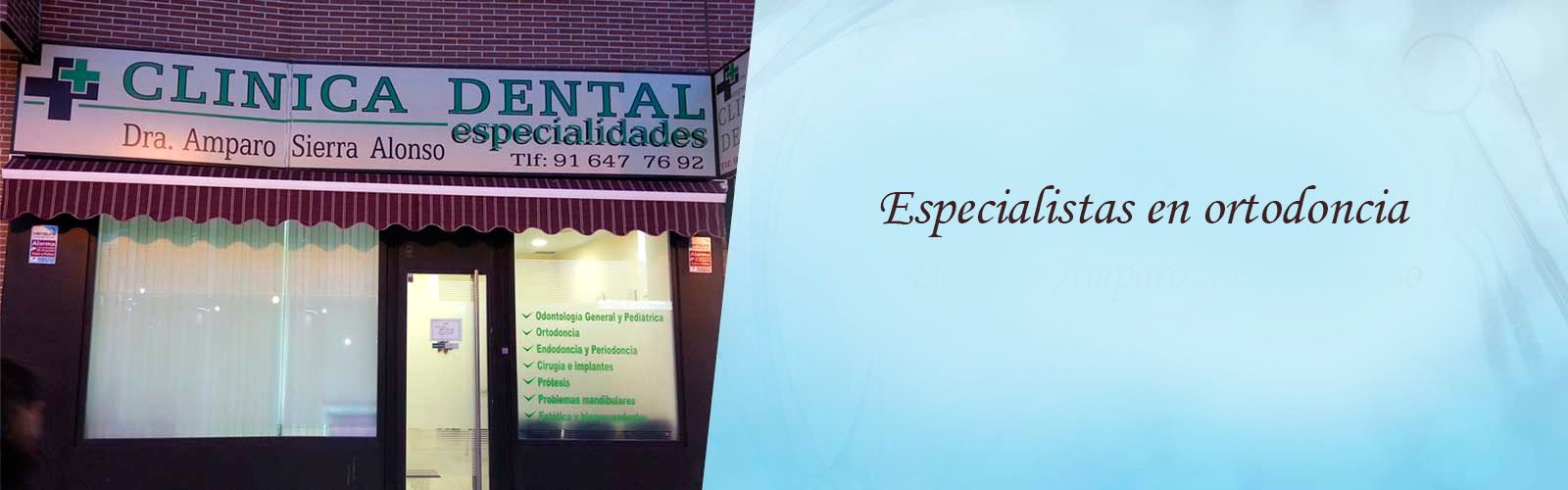 Clínica Dental de Especialidades Doctora Amparo Sierra Alonso banner numero tres